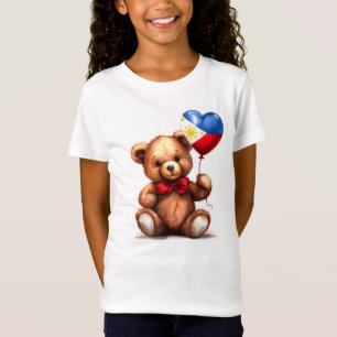 T-Shirt ours en peluche & ballon avec drapeau des Philippi
