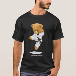 T-shirt Ours en peluche classique en uniforme de karaté fa