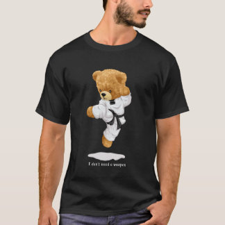 T-shirt Ours en peluche classique en uniforme de karaté fa