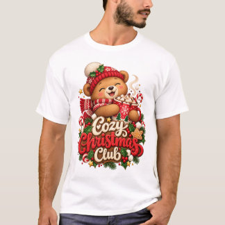 T-shirt ours en peluche Cozy Christmas Club