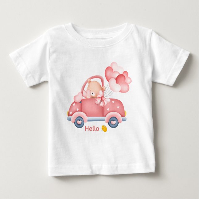 T-shirt ours en peluche mignon pour enfants (Devant)
