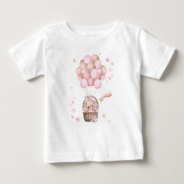 T-shirt ours en peluche mignon pour filles (Devant)
