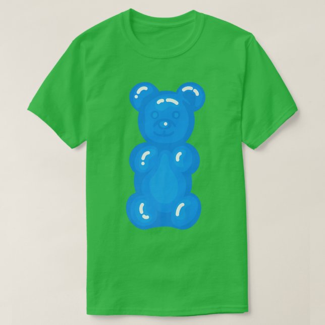 T-shirt Ours Enfants Bleu Amateurs Gummy Ours Premium (Design devant)