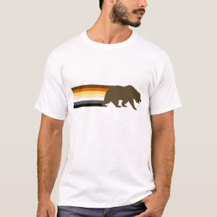 T-shirt Ours et bandes du drapeau de la fierté de l'ours