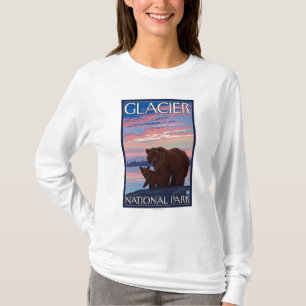 T-shirt Ours et CUB - parc national de glacier, la TA