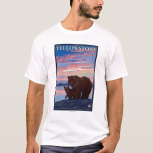 T-shirt Ours et parc national de CUB - de Yellowstone