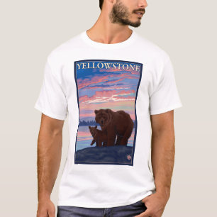 T-shirt Ours et parc national de CUB - de Yellowstone