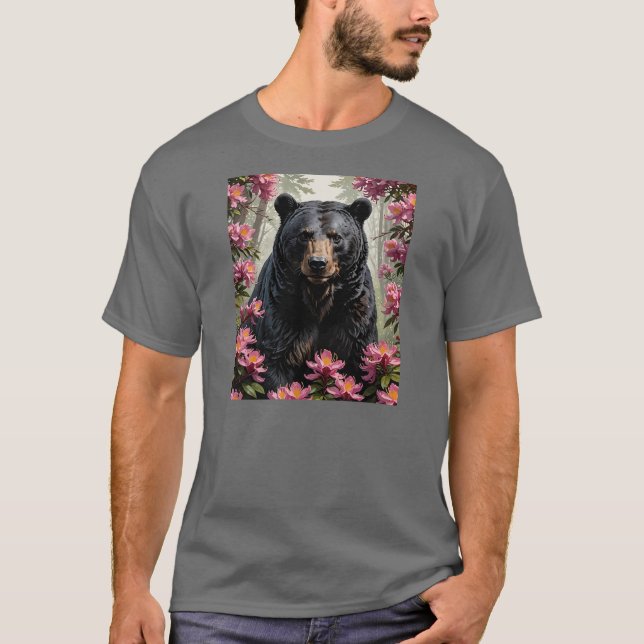 T-shirt Ours et rhododendrons de Virginie-Occidentale (Devant)