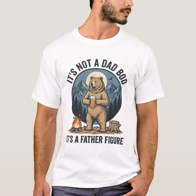 T-shirt Ours figure paternelle drôle design vectoriel de c (Devant)