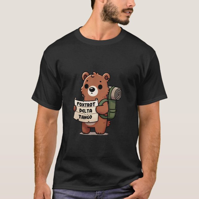 T-shirt Ours Foxtrots Deltas Tangos (Devant)