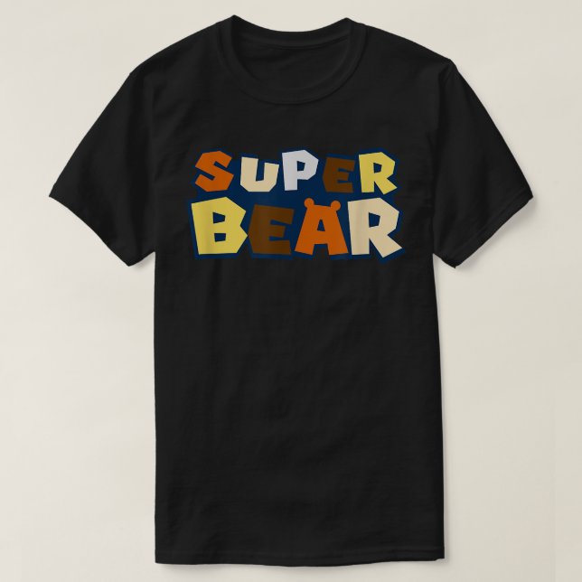 T-shirt ours gai avec l'ours drapeau de la fierté  (Design devant)