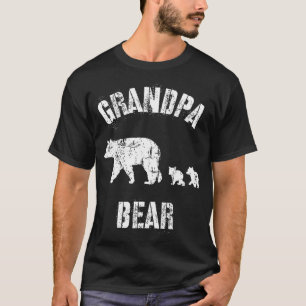 T-shirt Ours grand-père vintage avec 2 Cubs Amusants Grand