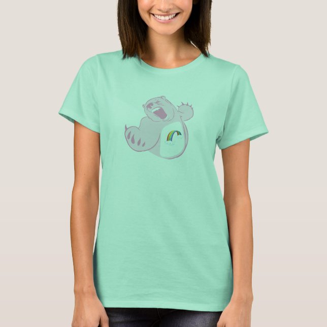 T-shirt Ours grincheux super rose ! (Devant)