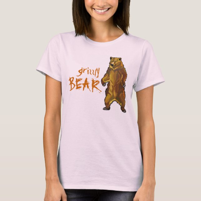 T-shirt ours gris (Devant)