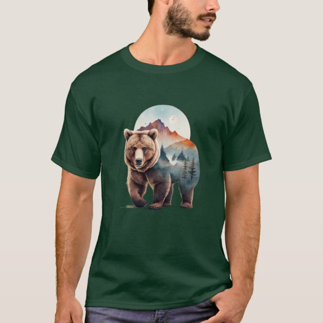 T-shirt ours grizzli (Devant)