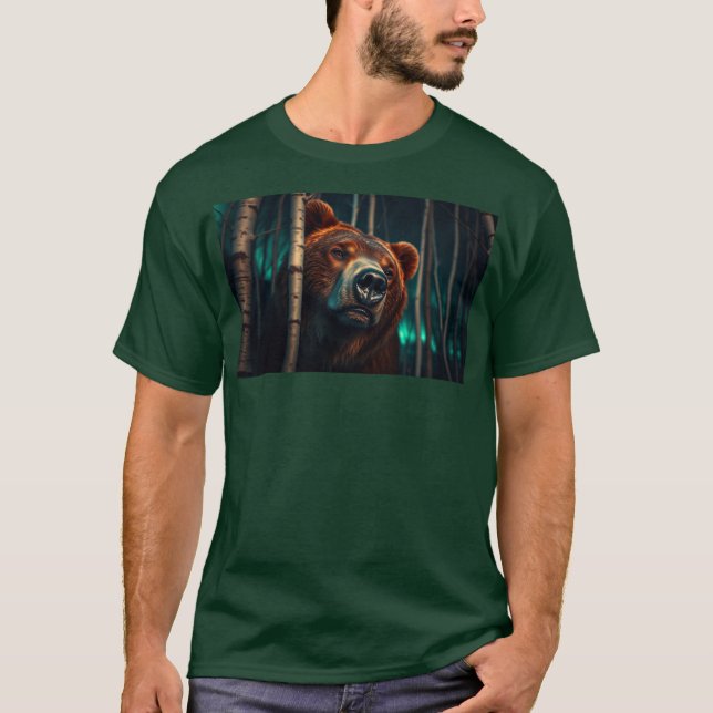T-shirt Ours grizzli dans les bois (Devant)