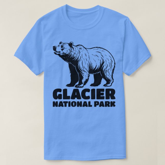 T-shirt Ours grizzli du glacier (Design devant)