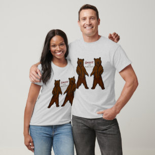 T-shirt Ours grizzli randonnée