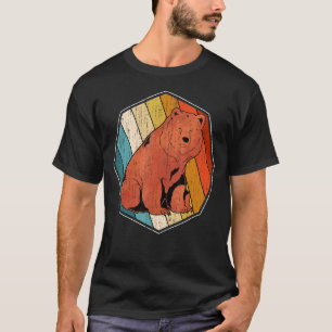 T-shirt Ours grizzli rétro Ours sauvage de la forêt Ours a