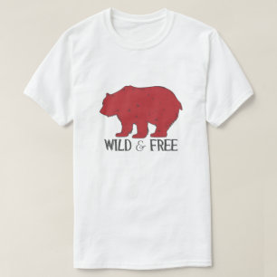 T-shirt Ours grizzli sauvage et libre