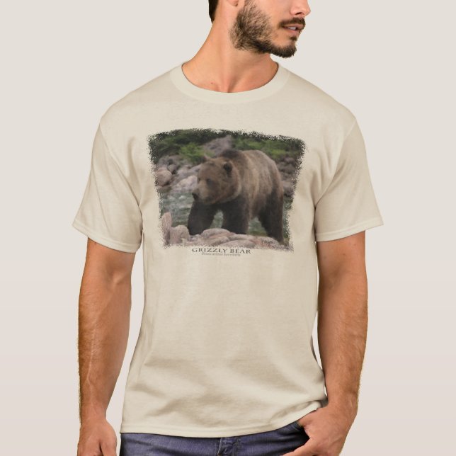 T-shirt Ours grizzly - Pastels (Devant)