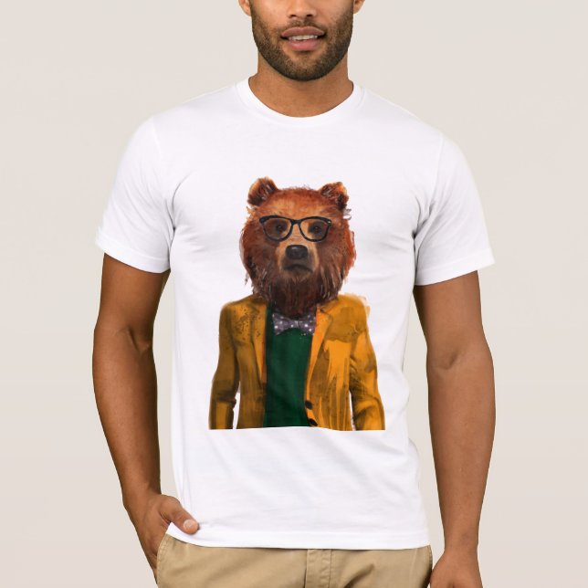 T-shirt Ours habillé par meilleur (Devant)