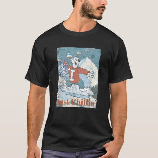 T-shirt Ours ICEE Glisse sur la Planche en Se Relaxant