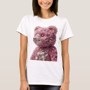 T-shirt Ours incrusté de GEMMES en Or Snappy Design Modern