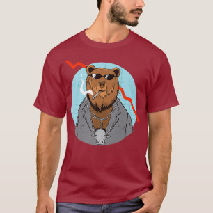 T-shirt Ours Investisseurs Dividendes Capitalisme Marché S