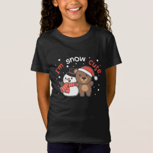 T-Shirt Ours Je suis Snow mignonne Snowman Pun de neige