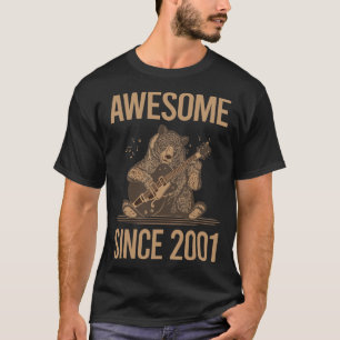 T-shirt Ours Jouer Guitare - Magnifique Depuis 2001