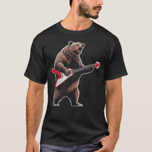 T-shirt Ours jouer volant v guitariste guitariste