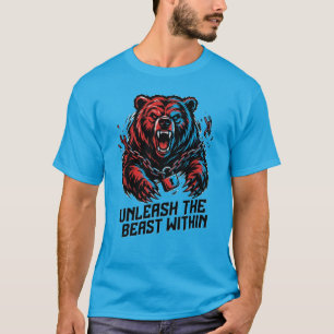 T-Shirt Ours LibérezLaBête – Pouvoir Chaînes Brisé