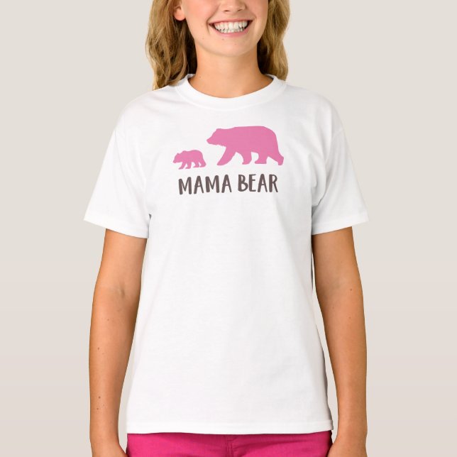 T-shirt Ours Mama, Ours Cube, Ours Mignonne, Ours Petit (Devant)