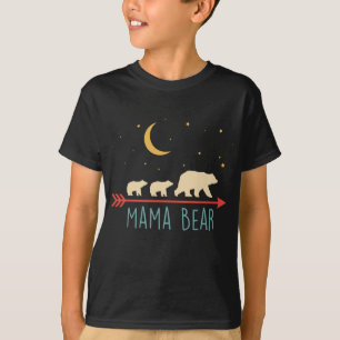 T-shirt Ours Mama rétro avec 2 Cubes