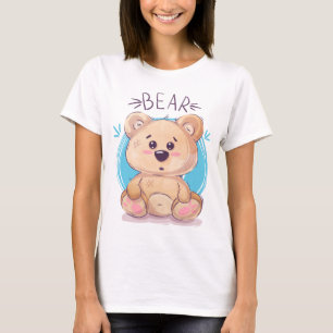 T-shirt Ours mignon