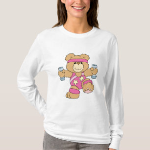 T-shirt Ours mignon de remise en forme par l'exercice