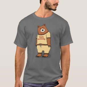 T-shirt Ours mignon et drôle à peine fonctionnel