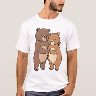 T-shirt Ours mignons et câlins