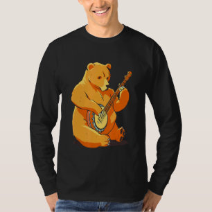 T-shirt Ours Musique masculine Musicien féminin Animal