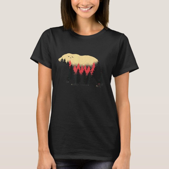 T-shirt Ours Nature Forêt Animal (Devant)