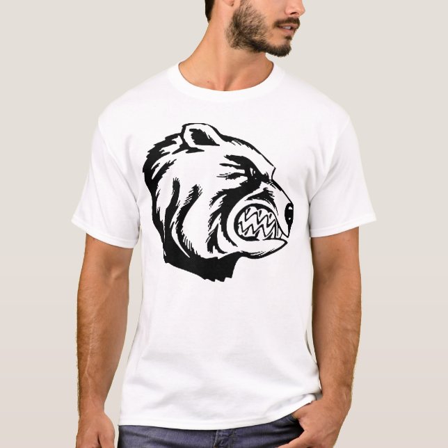 T-shirt ours noir (Devant)