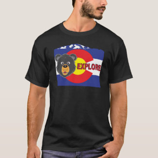 T-shirt Ours Noir du Colorado