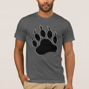 T-shirt Ours noir fierté ours classiques cool Patte