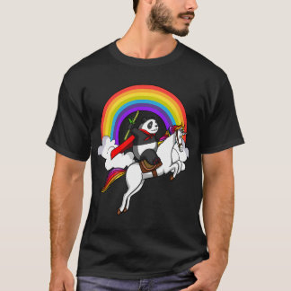 T-shirt Ours Panda chevauchant une Licorne
