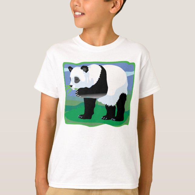 T-shirt Ours panda de jungle (Devant)
