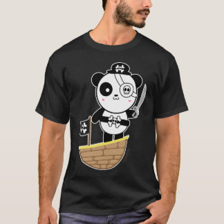 T-shirt Ours panda de pirate