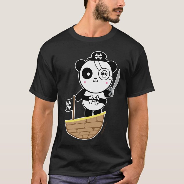 T-shirt Ours panda de pirate (Devant)