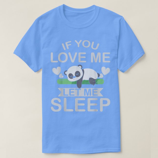 T-shirt Ours Panda Dormir PJ Napping (Design devant)