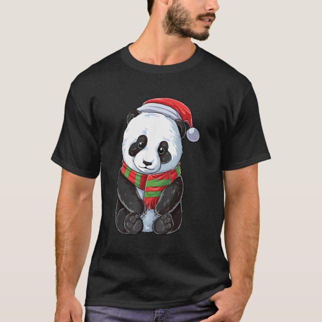 T-shirt Ours Panda Père Noël (Devant)